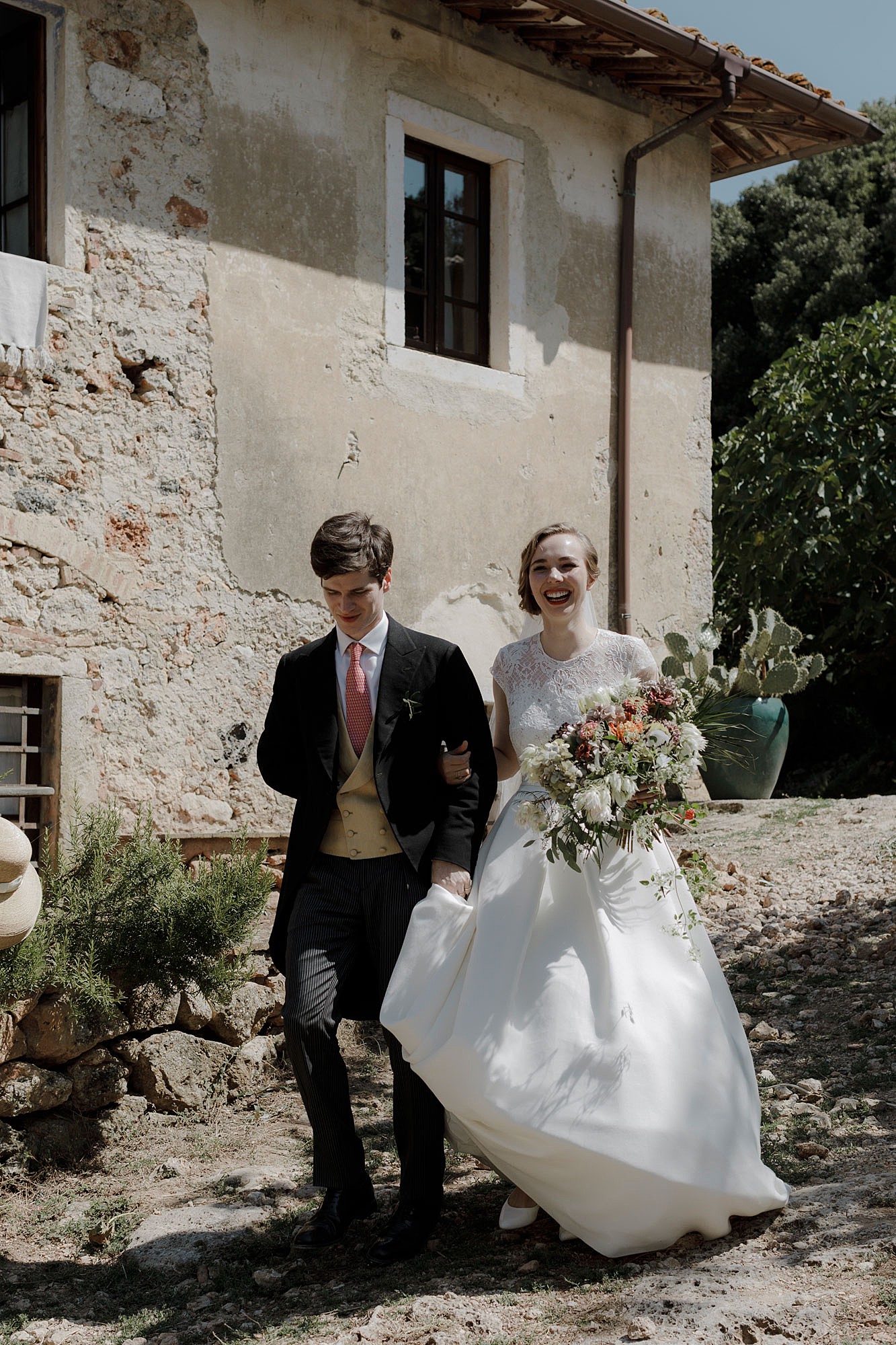 Vintage dress glamorous Italian wedding  - An Old Glamour + Nature Inspired Wedding in Italy with a Bride in Pin Curls + Two Vintage Dresses