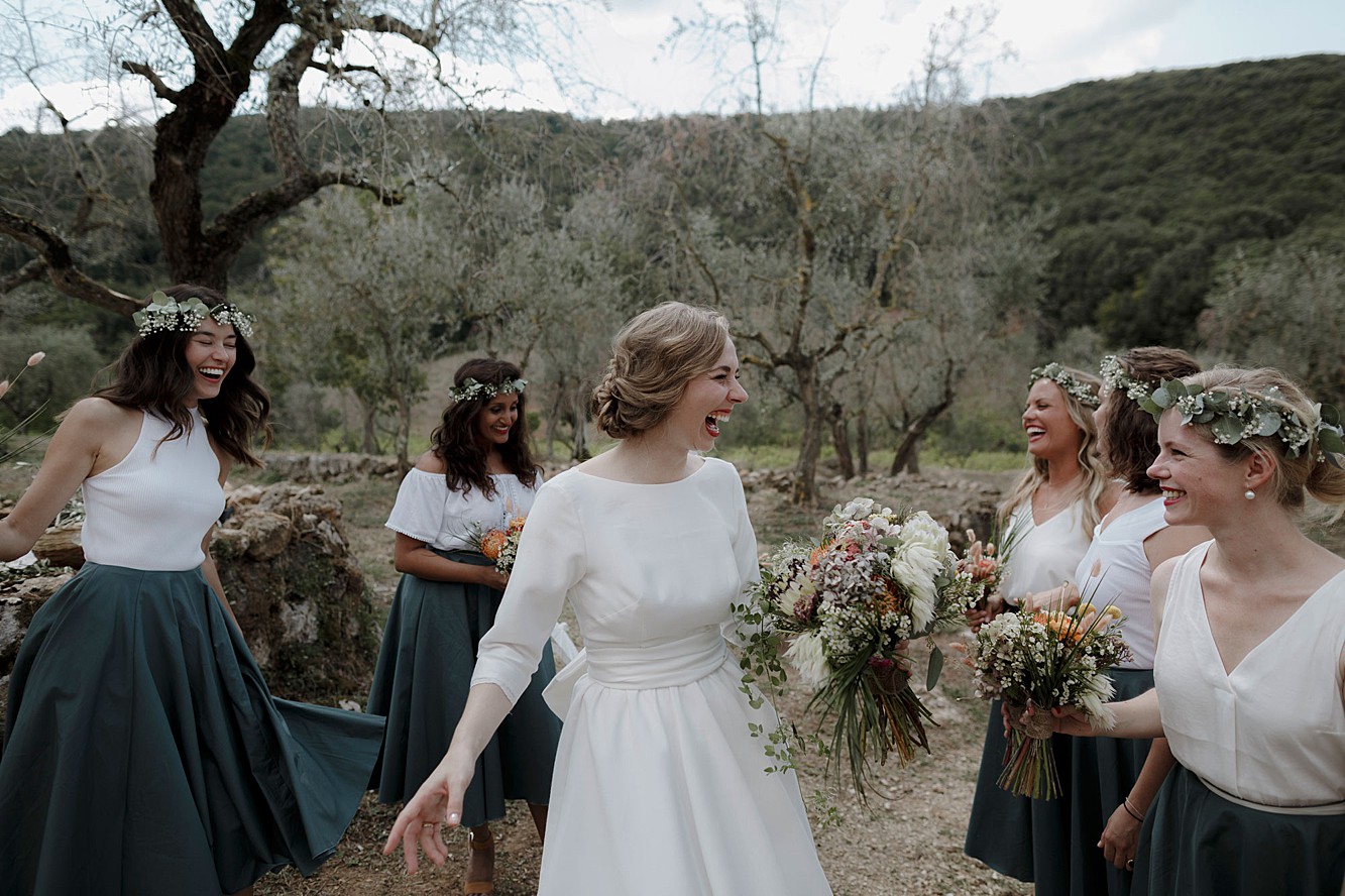 Vintage dress glamorous Italian wedding  - An Old Glamour + Nature Inspired Wedding in Italy with a Bride in Pin Curls + Two Vintage Dresses