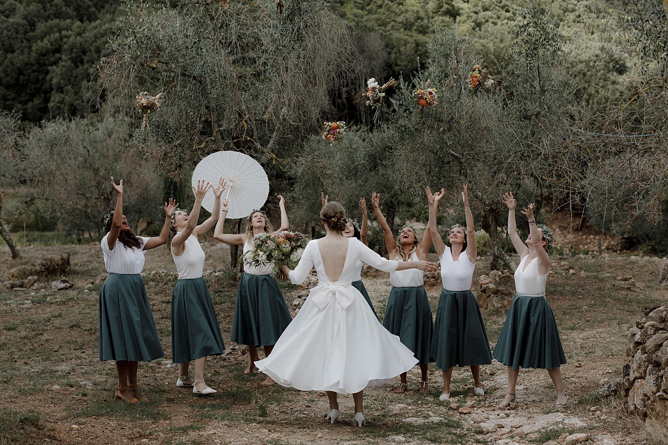 Vintage dress glamorous Italian wedding  - An Old Glamour + Nature Inspired Wedding in Italy with a Bride in Pin Curls + Two Vintage Dresses