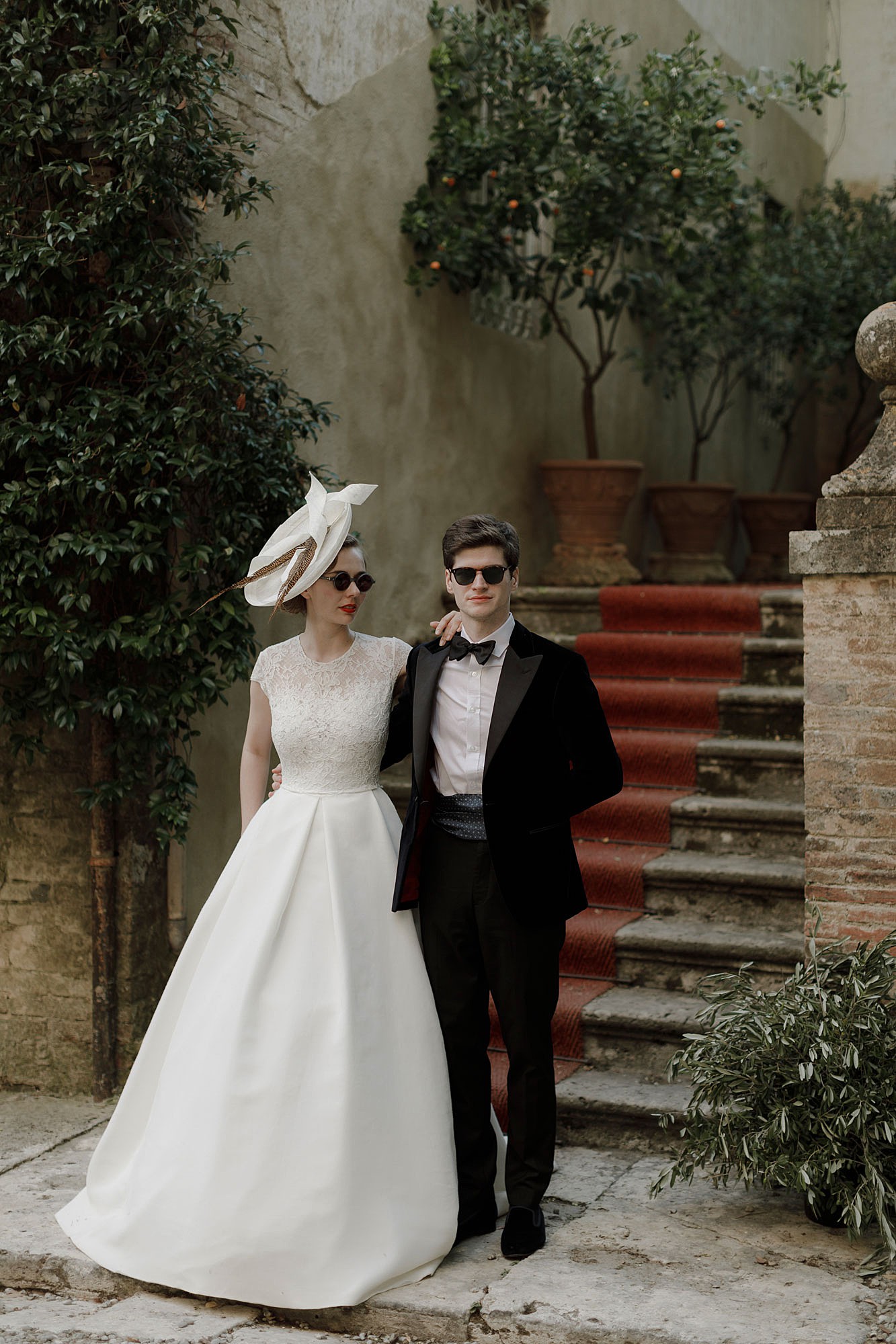 Vintage dress glamorous Italian wedding 42