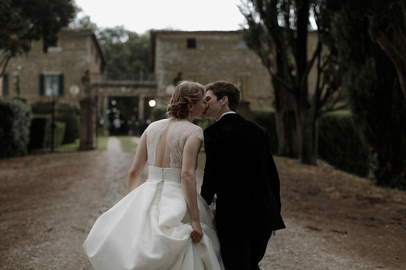 Vintage dress glamorous Italian wedding  - An Old Glamour + Nature Inspired Wedding in Italy with a Bride in Pin Curls + Two Vintage Dresses