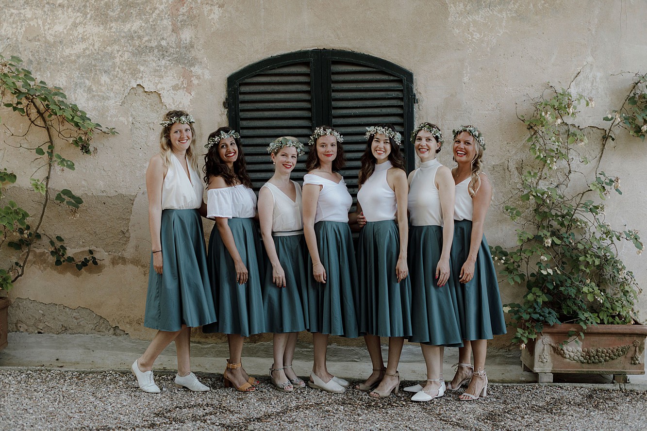 Vintage dress glamorous Italian wedding  - An Old Glamour + Nature Inspired Wedding in Italy with a Bride in Pin Curls + Two Vintage Dresses