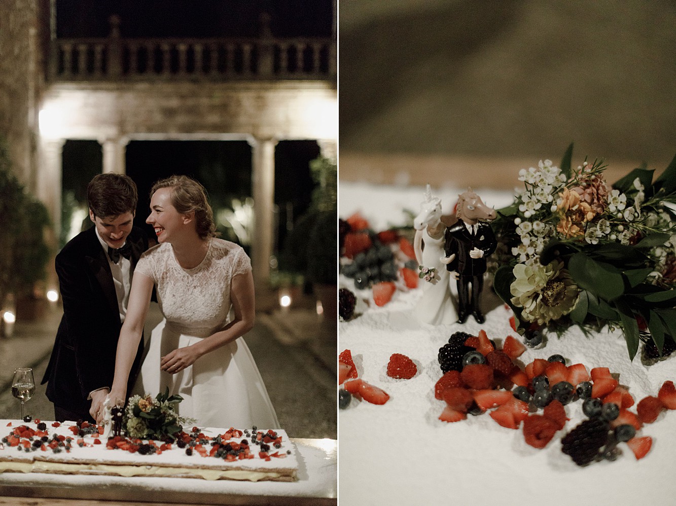 Vintage dress glamorous Italian wedding  - An Old Glamour + Nature Inspired Wedding in Italy with a Bride in Pin Curls + Two Vintage Dresses