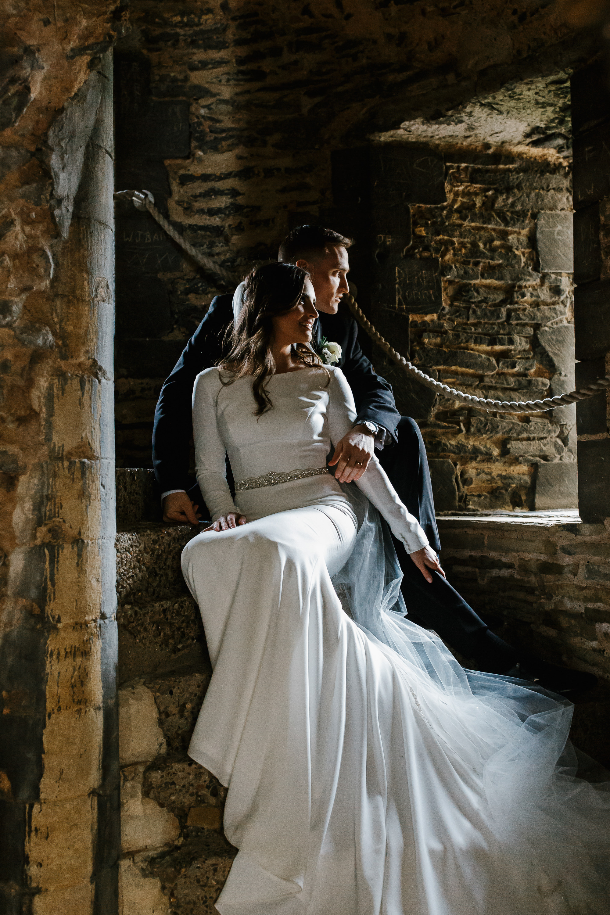 black tie castle wedding - Black Tie + Blush For A Glamorous Wedding in a Historic Castle Setting black tie castle wedding