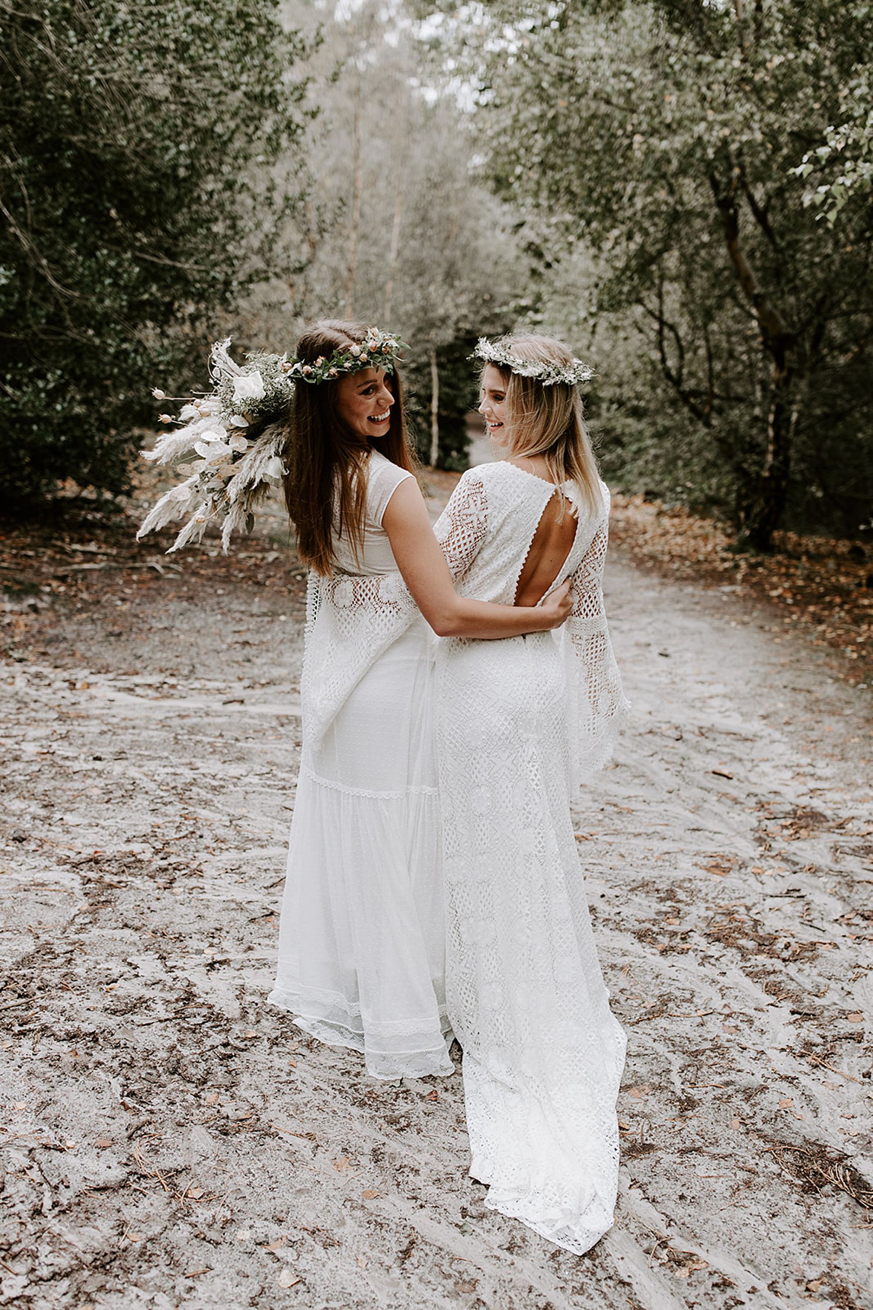 2 Indiebride London boho wedding dresses