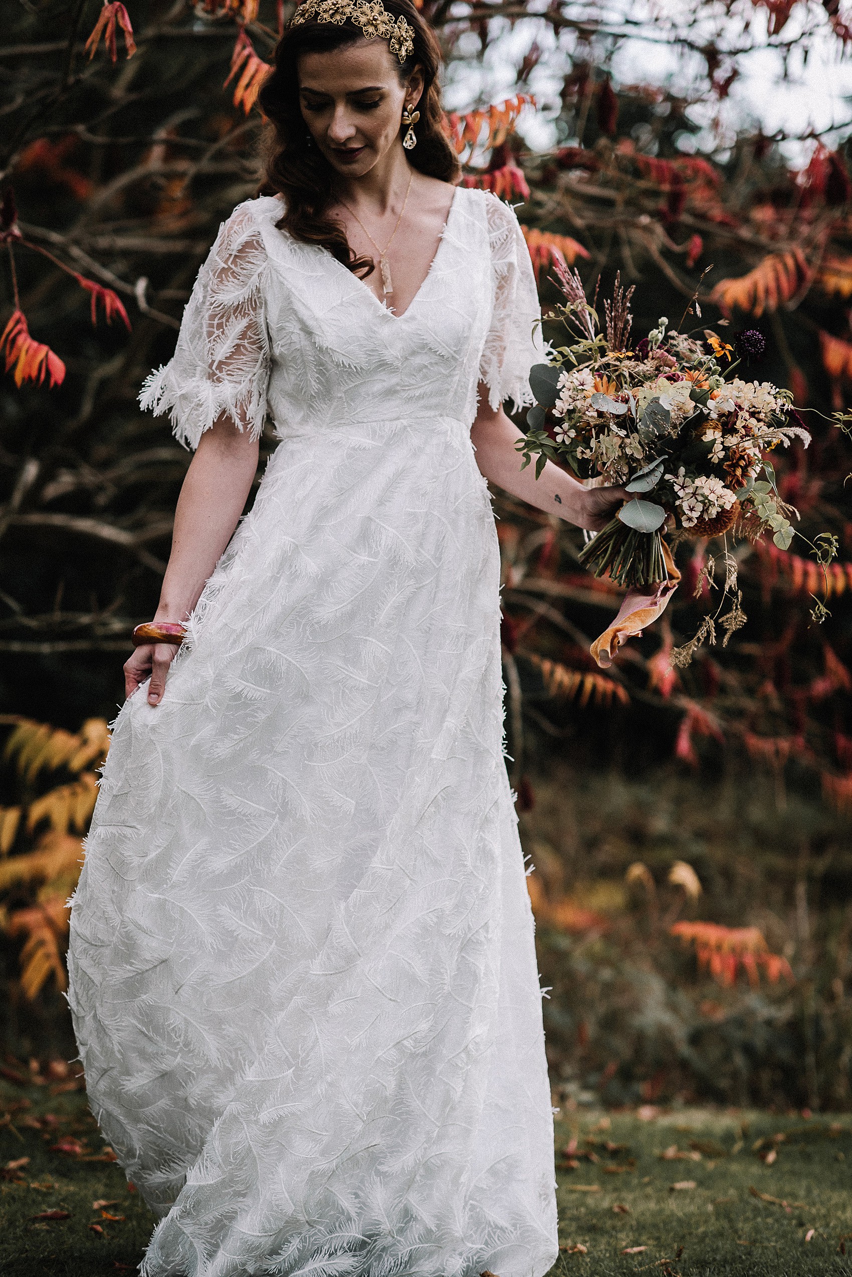 59 Autumn at Hereford wedding venue Lyde Court