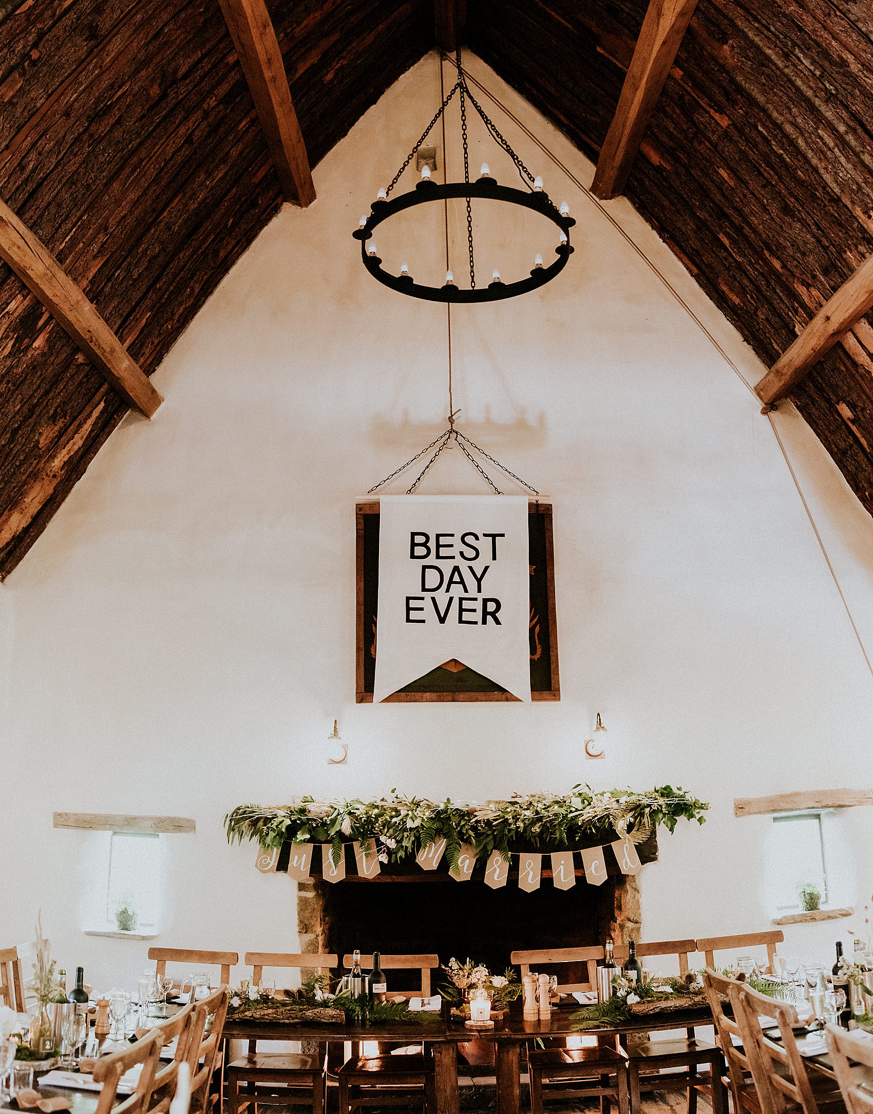 Childhood sweethearts wedding Jesus Peiro dress 35 - Childhood Sweethearts and their Laid Back and Rustic North Yorkshire Barn Wedding Childhood sweethearts wedding Jesus Peiro dress 35