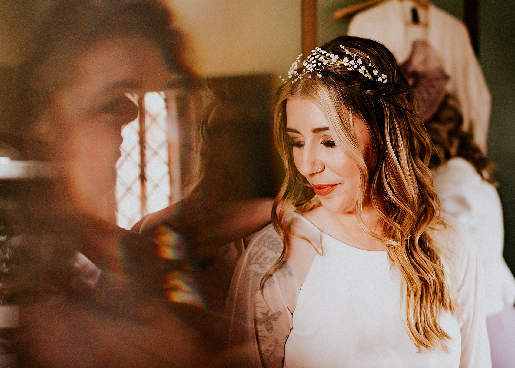 Childhood sweethearts wedding Jesus Peiro dress 9 - Childhood Sweethearts and their Laid Back and Rustic North Yorkshire Barn Wedding Childhood sweethearts wedding Jesus Peiro dress 9
