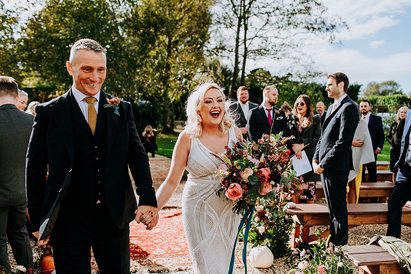 Eliza Jane Howell colourful garden wedding 29