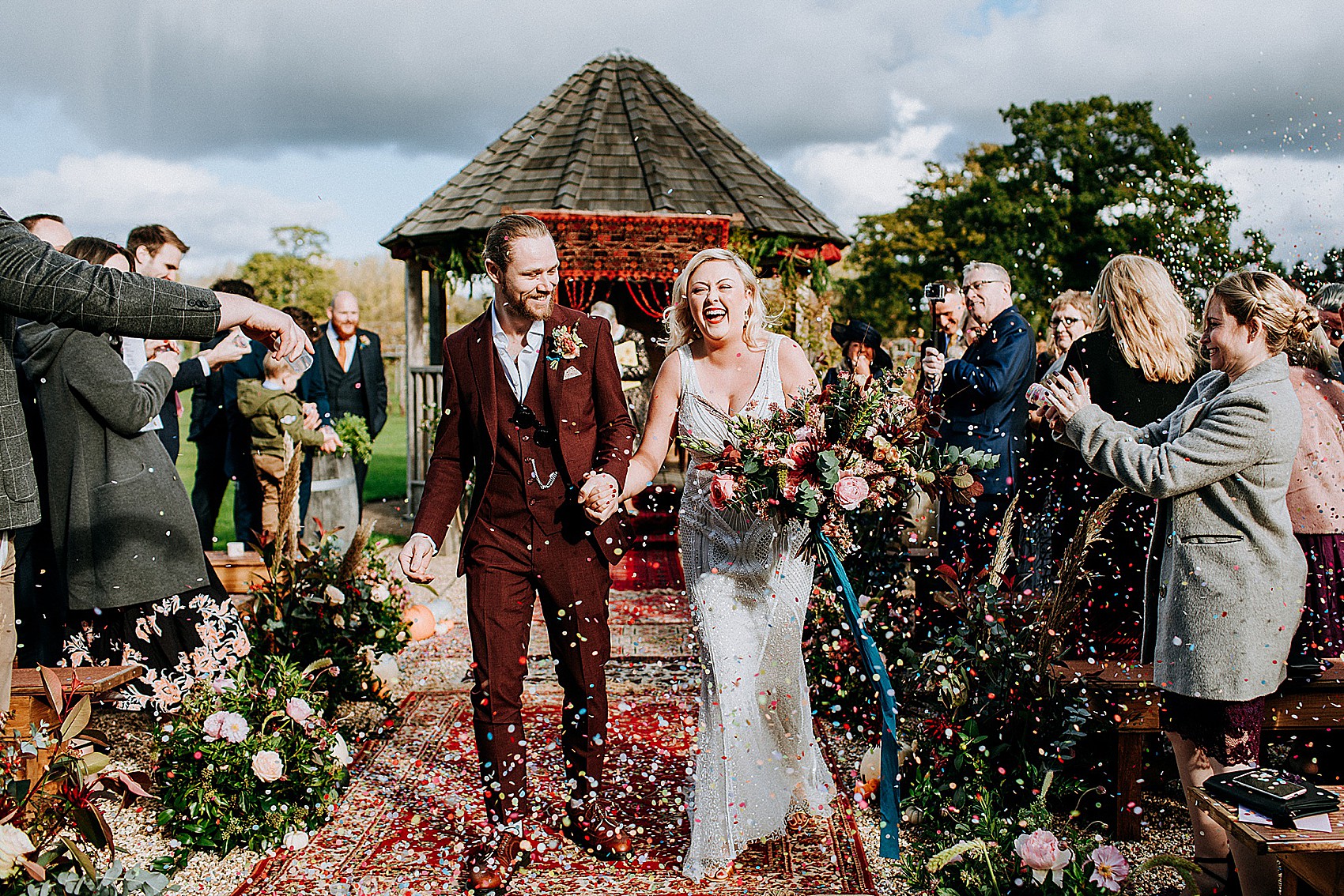 Eliza Jane Howell colourful garden wedding 34