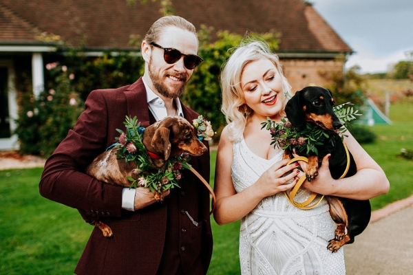 A Bride in Eliza Jane Howell for her Hampshire Vineyard Wedding full of 90’s Retro Toys, Bridesmaids with Floral Hoops and a Ceremony led by Grandma