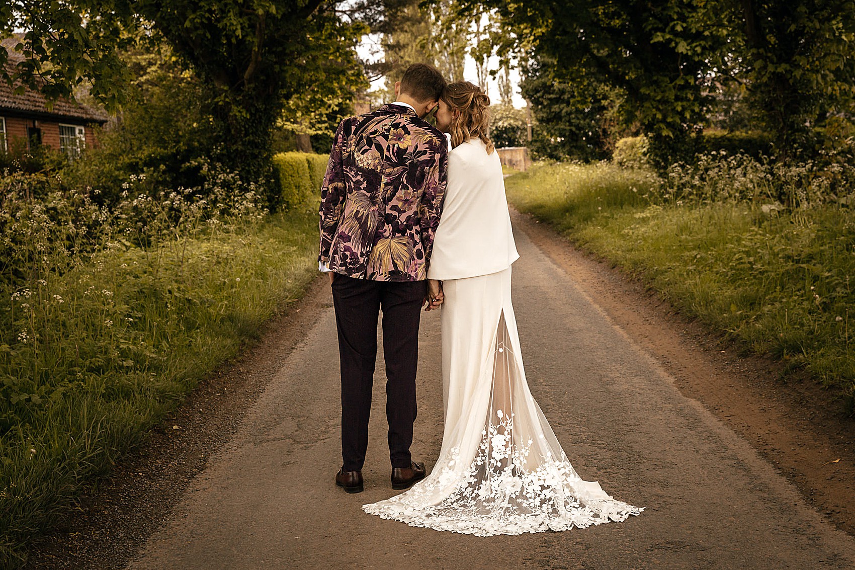 A Cool, Modern Emma Beaumont Dress for a Yorkshire Barn Wedding Filled with Flowers and Homegrown Plants 7 Emma Beaumont bride The Normans Wedding 45
