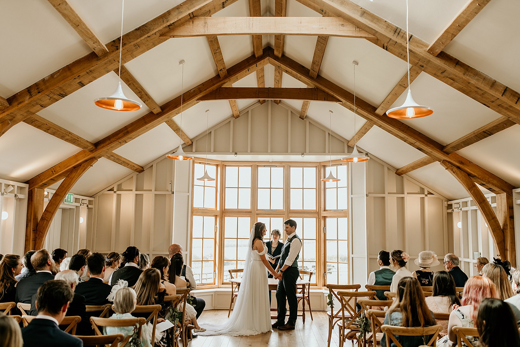 Enzoani bride barn wedding 17