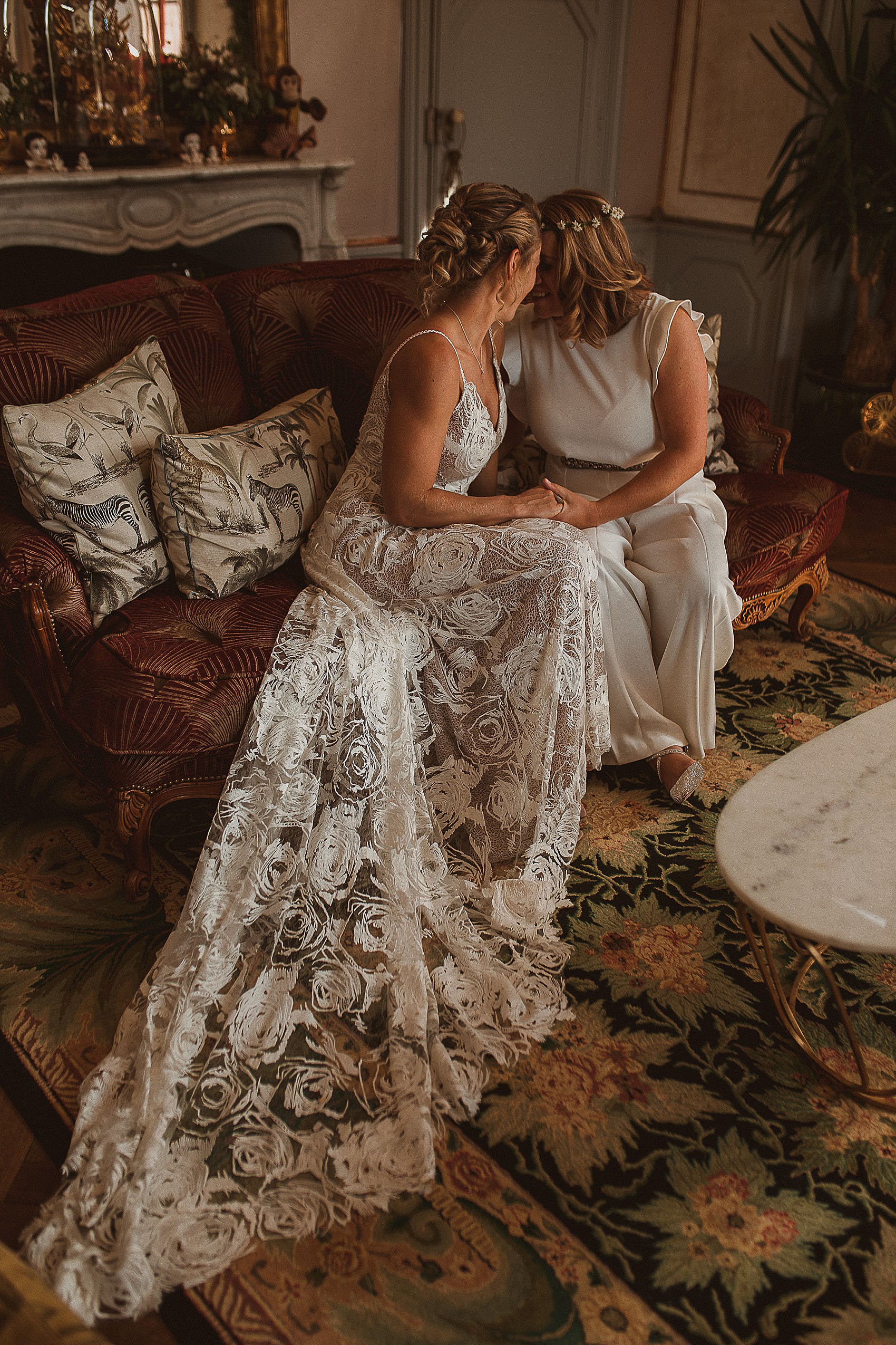 Two Brides And Their Escape To The Chateau Wedding Love