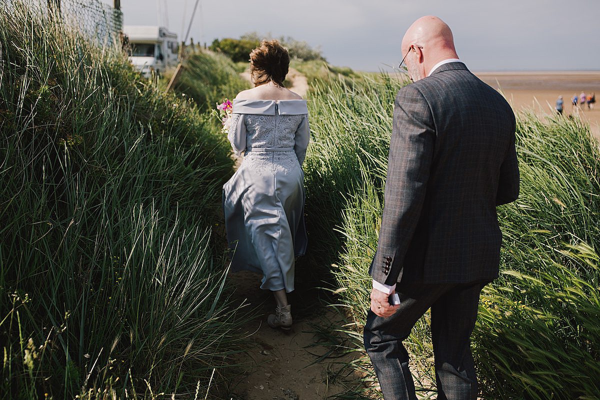 Marrying again in later life intimate seaside wedding  - A Dove Grey Dress + Fish and Chip Seaside Supper for a Couple Marrying Again in Life and their Charming, Intimate Family Wedding