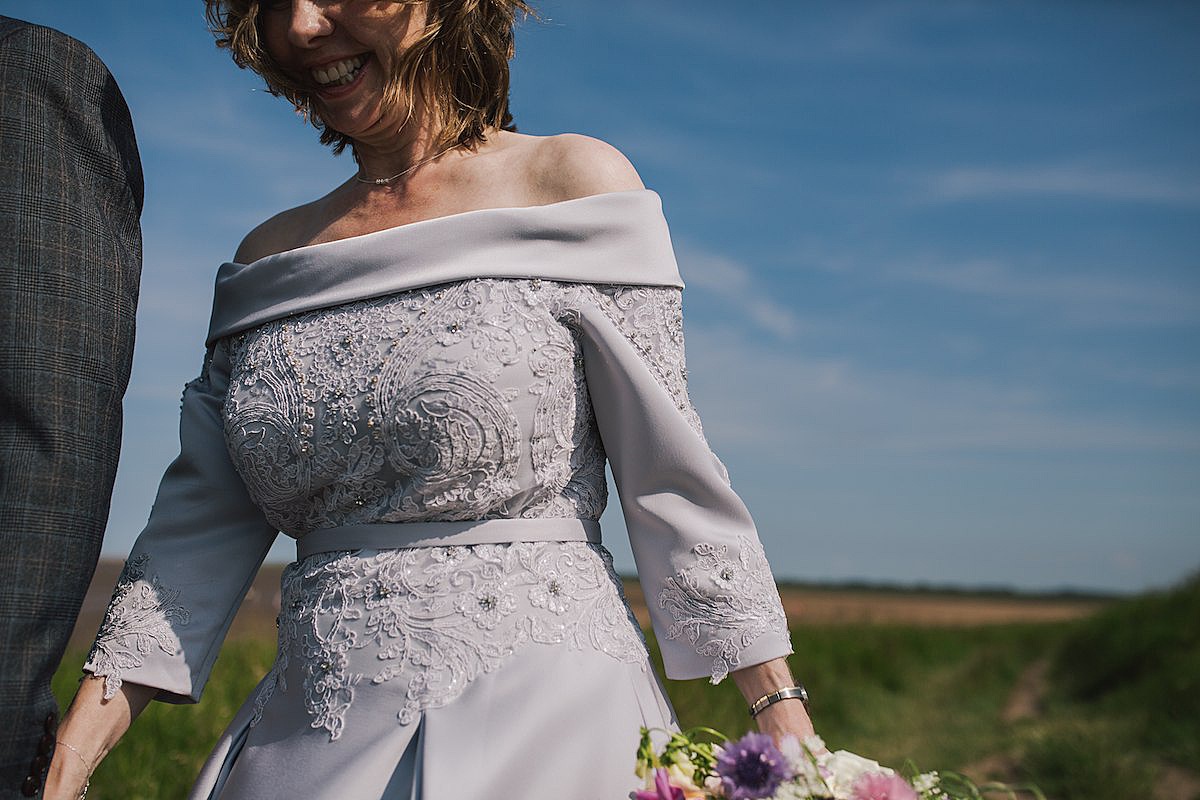 Marrying again in later life intimate seaside wedding  - A Dove Grey Dress + Fish and Chip Seaside Supper for a Couple Marrying Again in Life and their Charming, Intimate Family Wedding