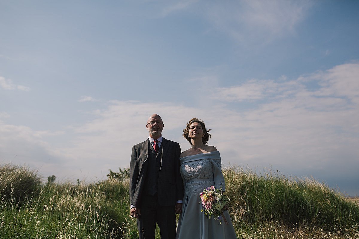 Marrying again in later life intimate seaside wedding  - A Dove Grey Dress + Fish and Chip Seaside Supper for a Couple Marrying Again in Life and their Charming, Intimate Family Wedding