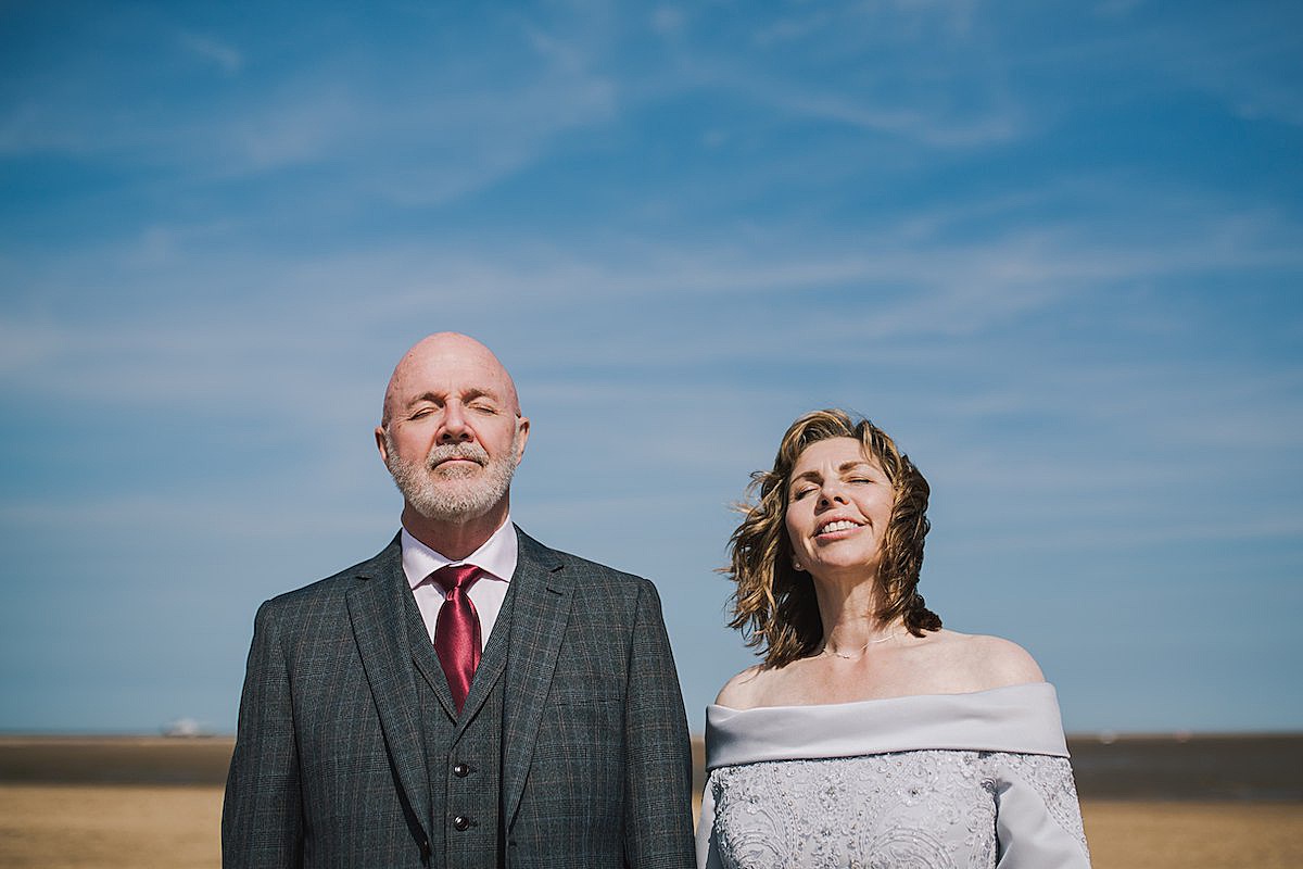 Marrying again in later life intimate seaside wedding  - A Dove Grey Dress + Fish and Chip Seaside Supper for a Couple Marrying Again in Life and their Charming, Intimate Family Wedding