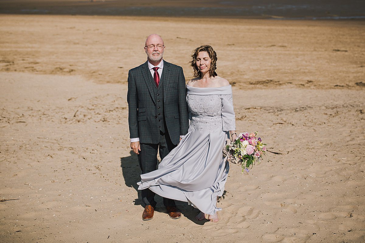 Marrying again in later life intimate seaside wedding 14