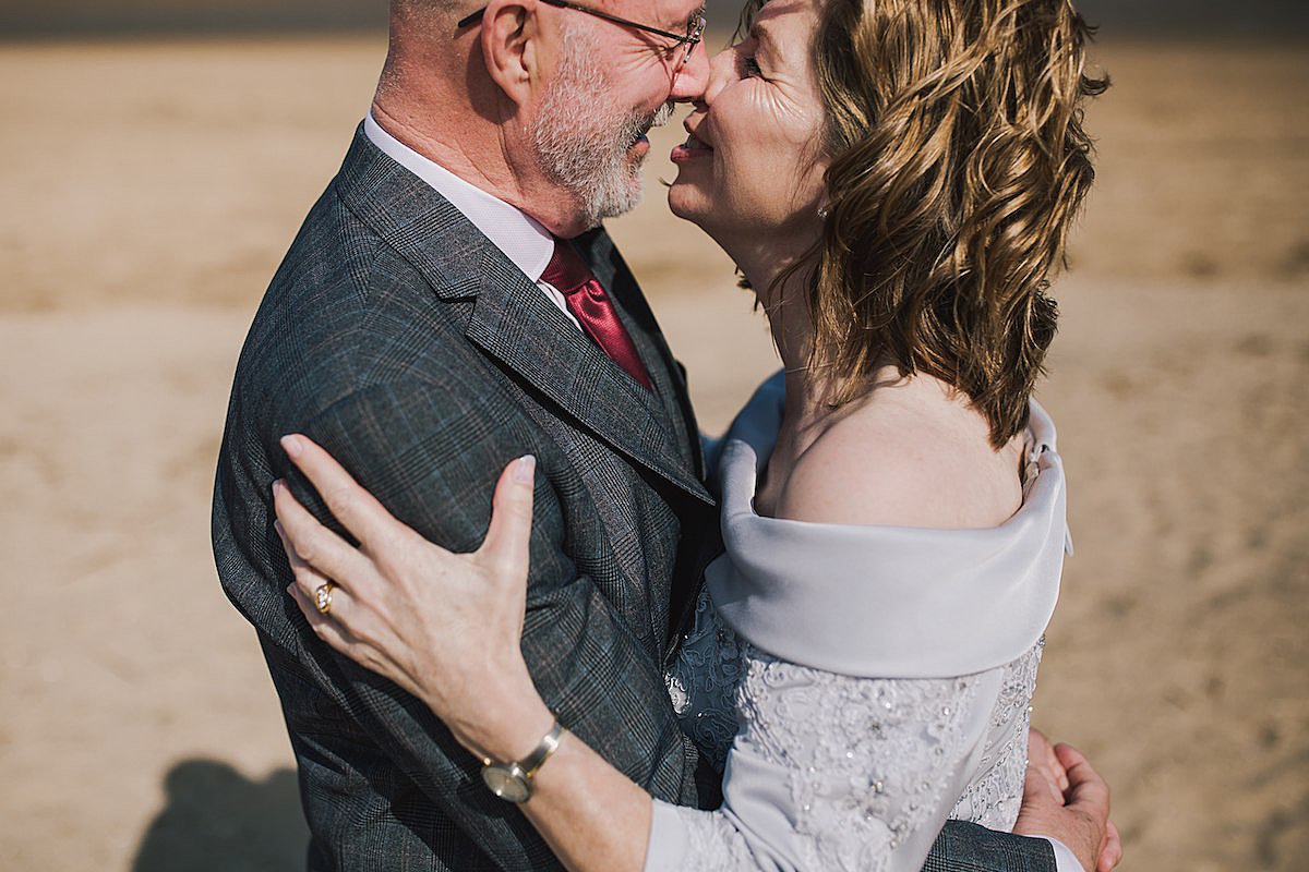 Marrying again in later life intimate seaside wedding  - A Dove Grey Dress + Fish and Chip Seaside Supper for a Couple Marrying Again in Life and their Charming, Intimate Family Wedding