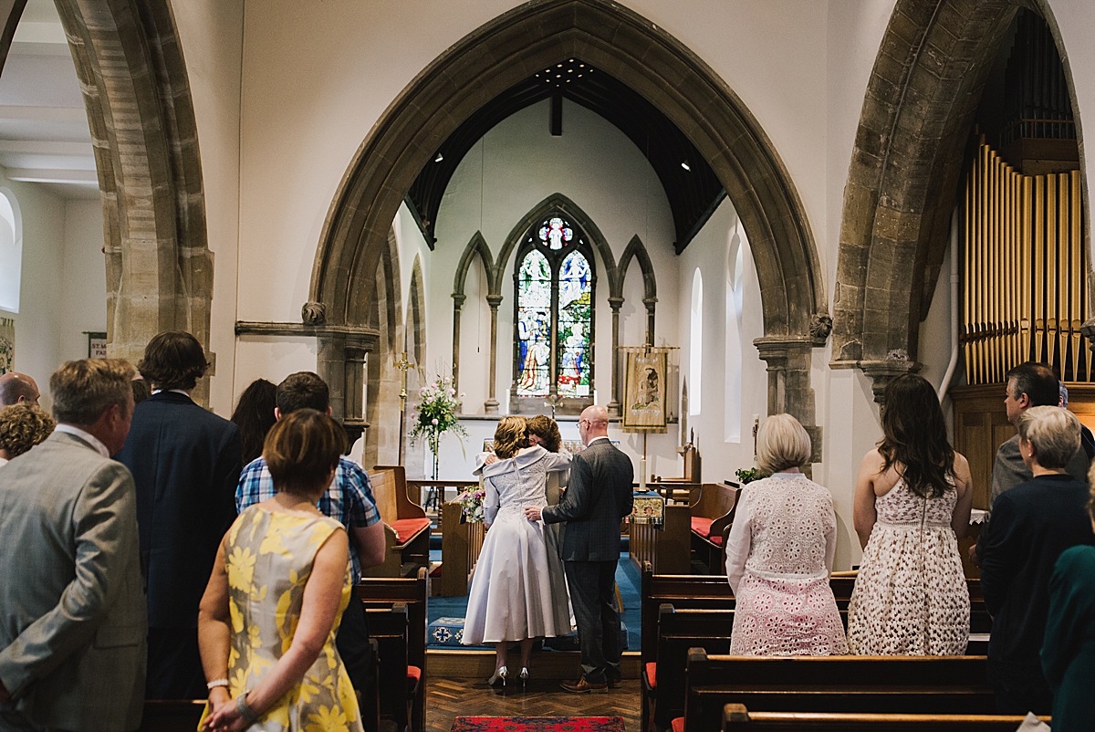 Marrying again in later life intimate seaside wedding  - A Dove Grey Dress + Fish and Chip Seaside Supper for a Couple Marrying Again in Life and their Charming, Intimate Family Wedding