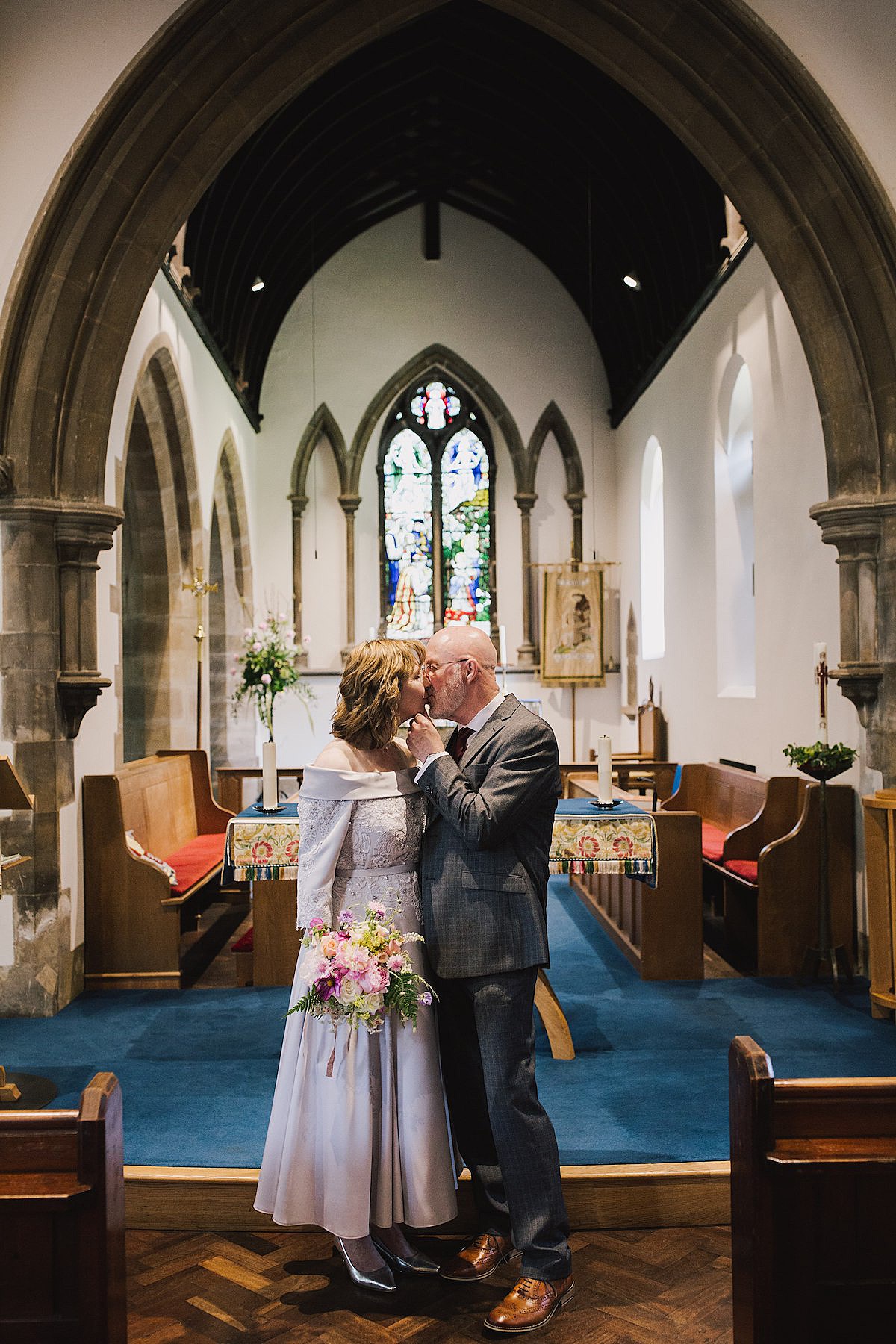 Marrying again in later life intimate seaside wedding  - A Dove Grey Dress + Fish and Chip Seaside Supper for a Couple Marrying Again in Life and their Charming, Intimate Family Wedding