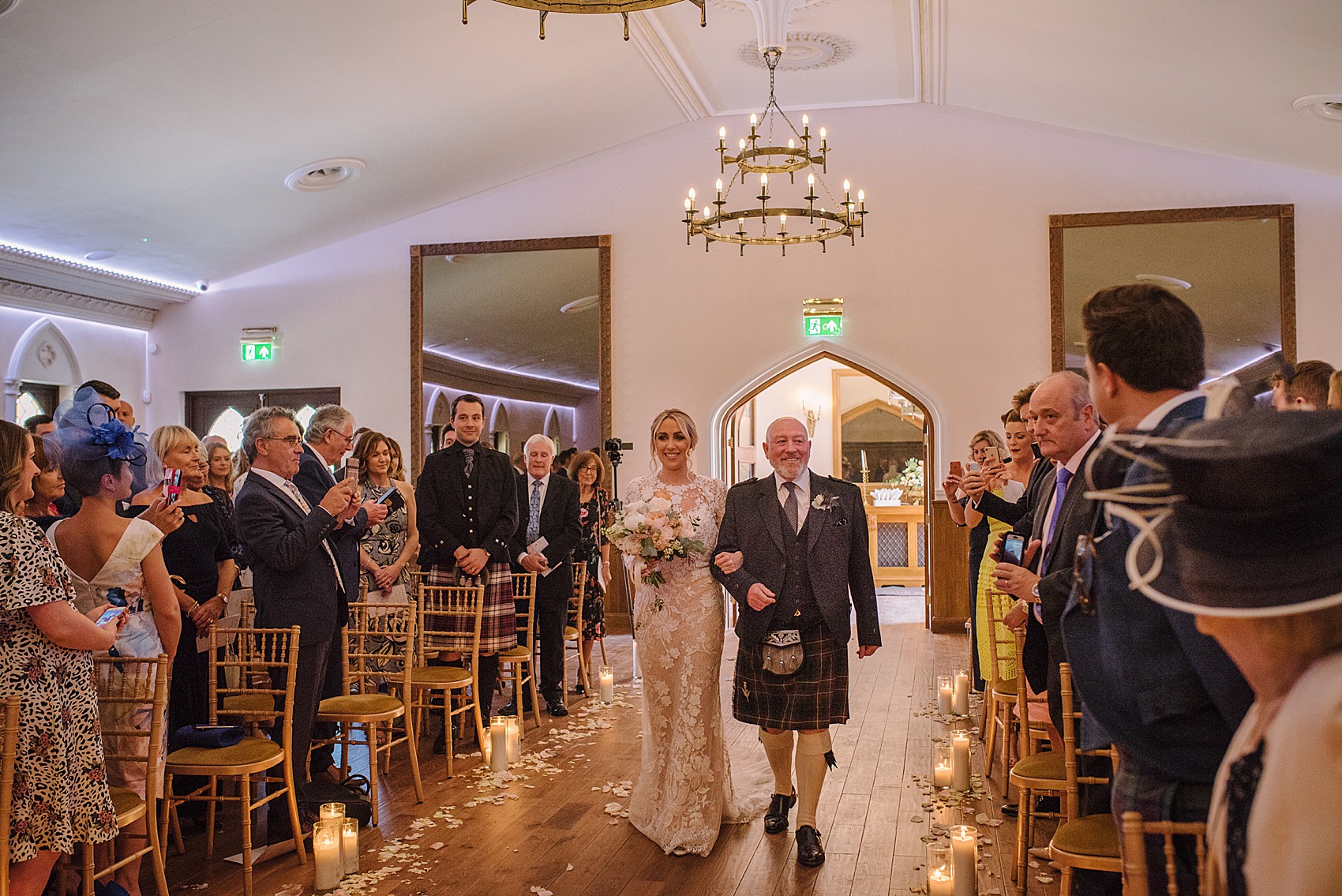 Pronovias bride Scottish wedding 17