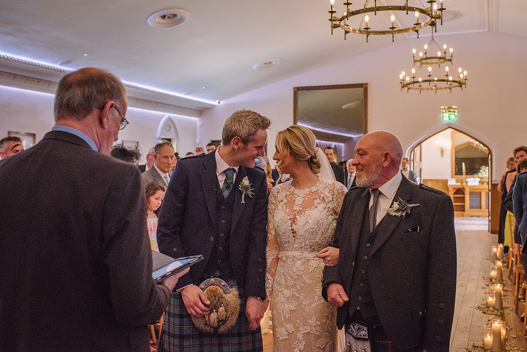 Pronovias bride Scottish wedding 18