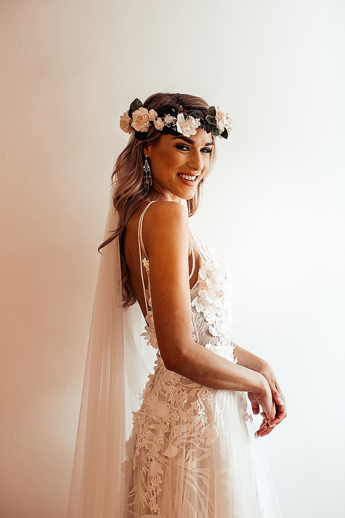 Riki Dalal dress Spring boho wedding  - A Riki Dalal Dress with 3D Flowers + a Wedding Full of Dreamcatchers + Boho Vibes