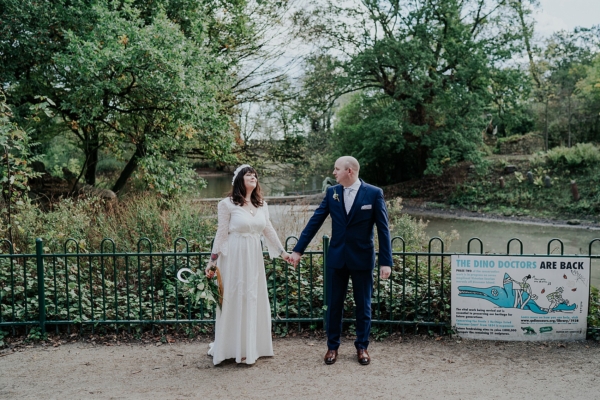 An Indiebride London Dress and Veil for a Cosy, Laidback and Relaxed South London Pub Wedding
