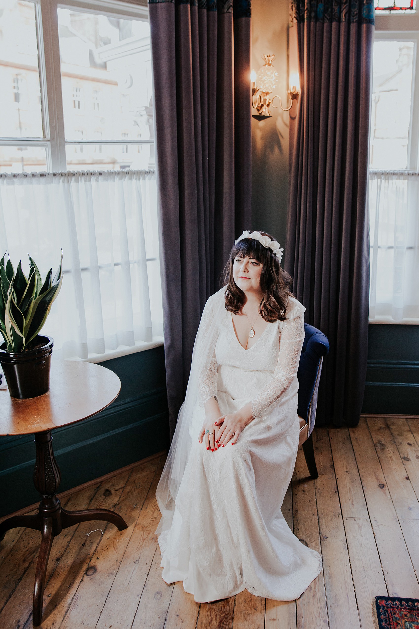 South London pub wedding Indiebride dress 7