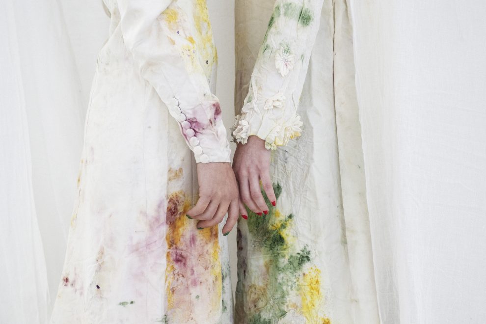 Mia Sylvia - Naturally Dyed, Ethically Repurposed + Eco-Conscious Bridalwear 4 mia sylivia natural dye weddign dresses