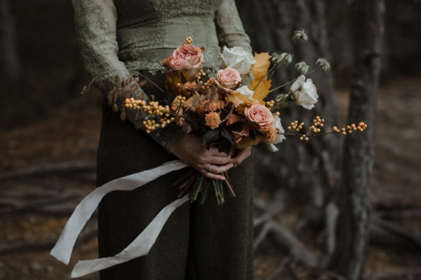 A Woodland Handfasting Elopement at the Dell of Abernethy in the Scottish Cairngorms