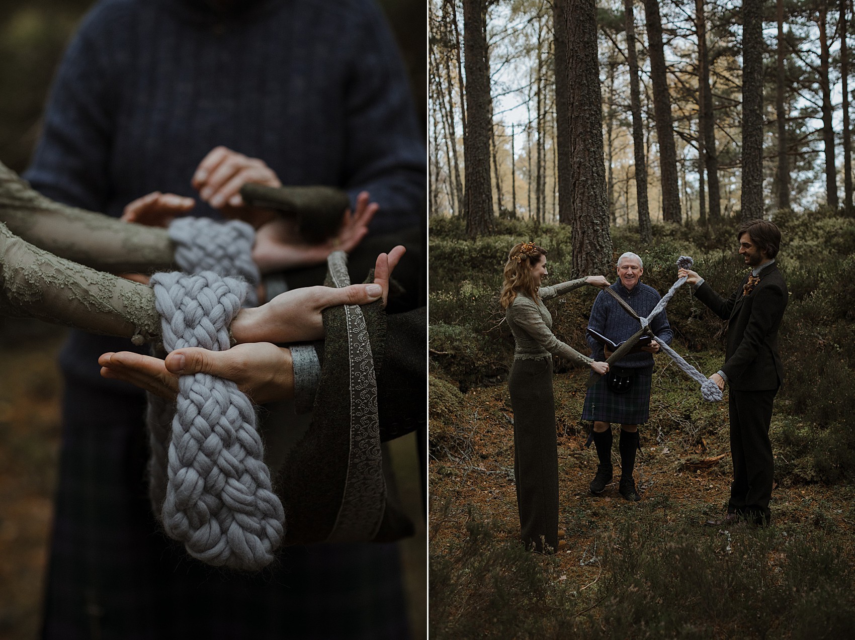 25 Dell of Abernethy woodland wedding