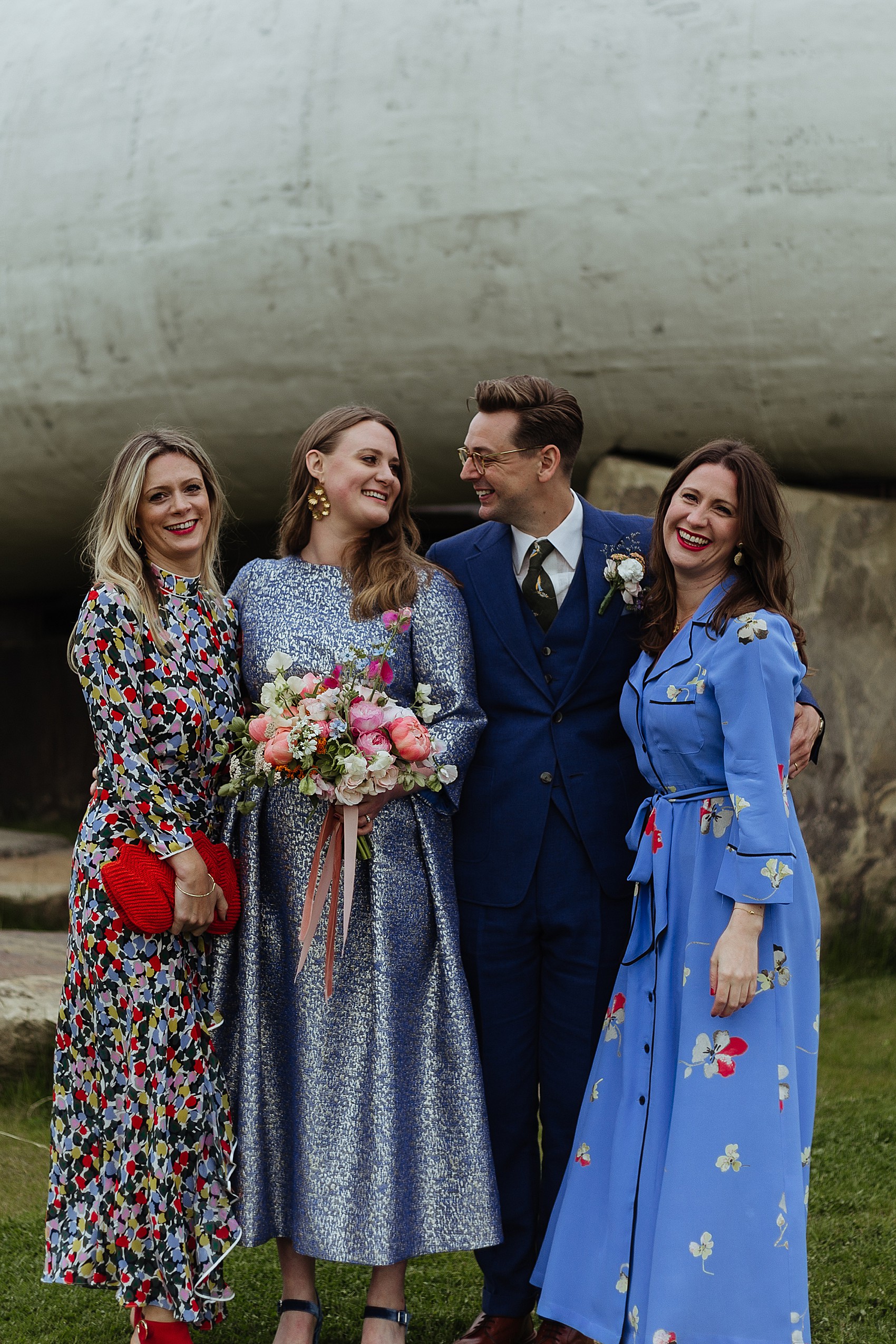 29.Blue wedding dress modern wedding