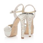 Freya Rose London mother of pearl high heel wedding shoes