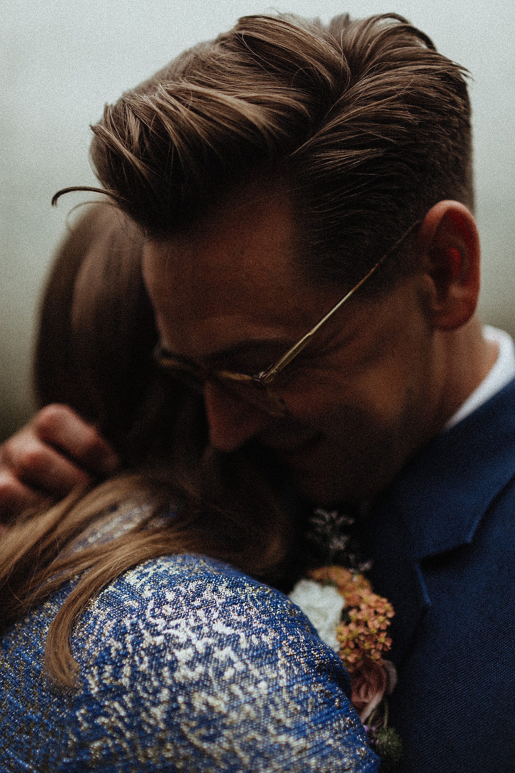 35.Blue wedding dress modern wedding