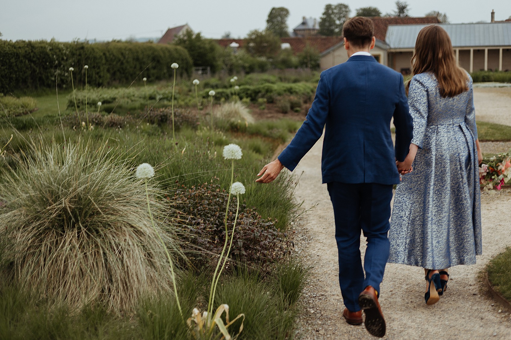 41.Blue wedding dress modern wedding
