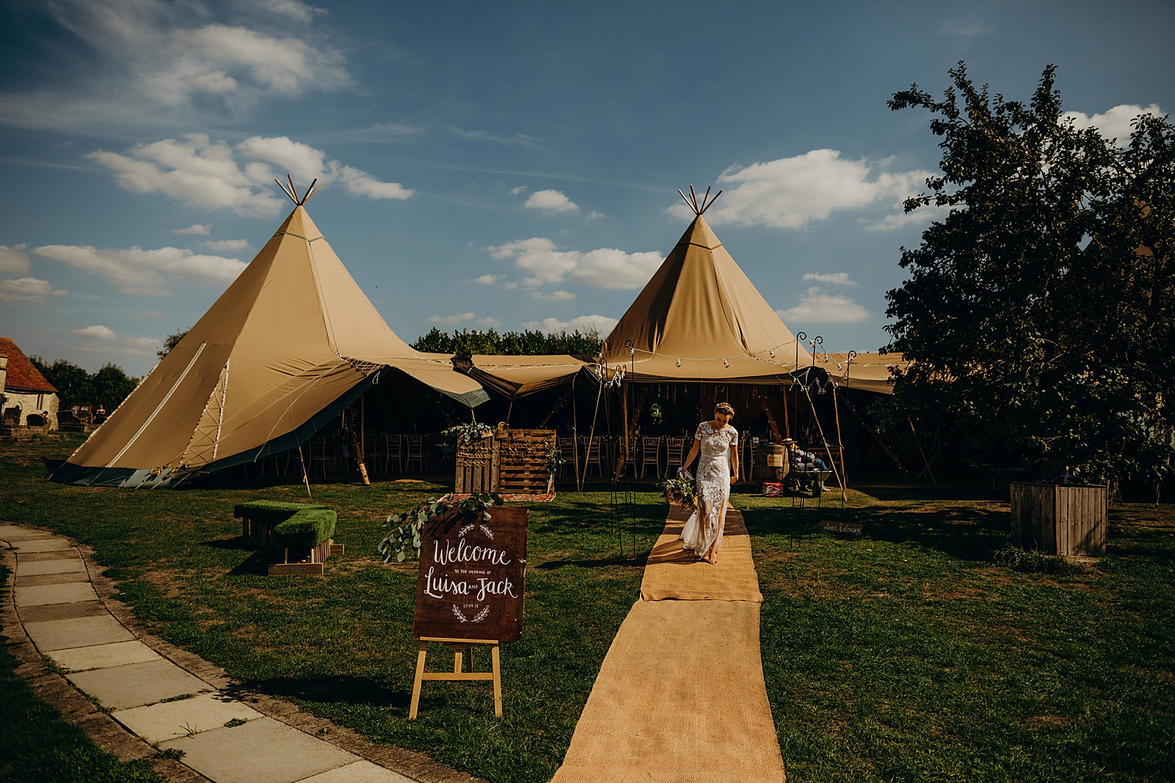 44 Hermione de Paula bride tipi wedding