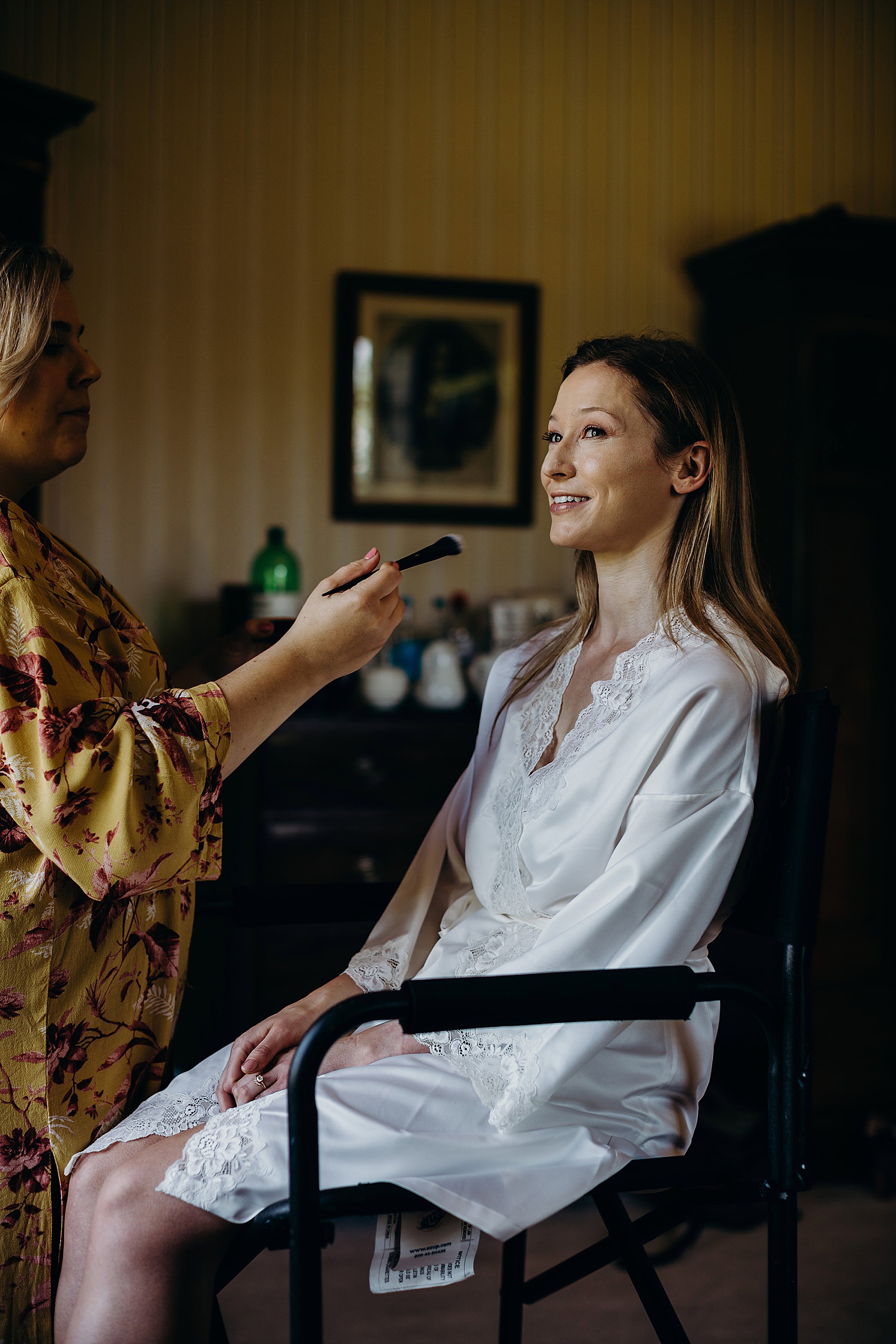 Bridal hair and makeup prep