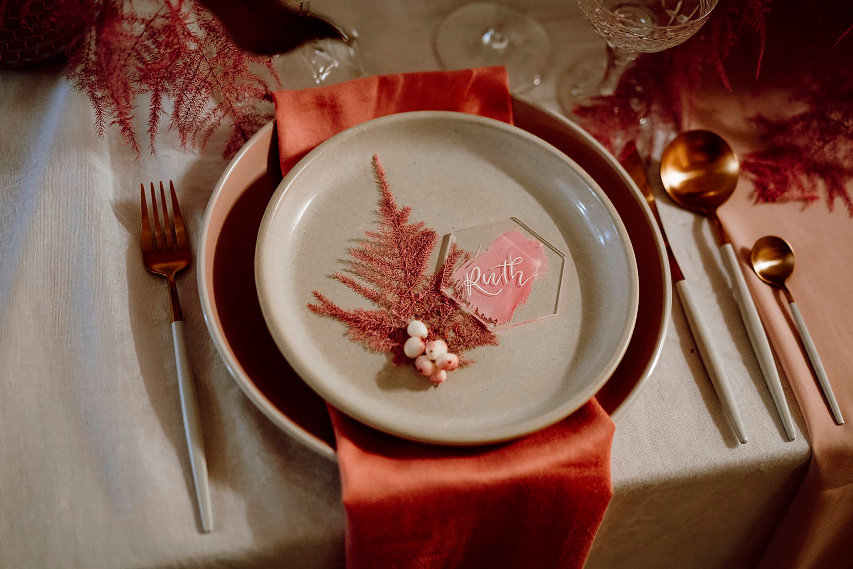 Cool modern bridal style 15