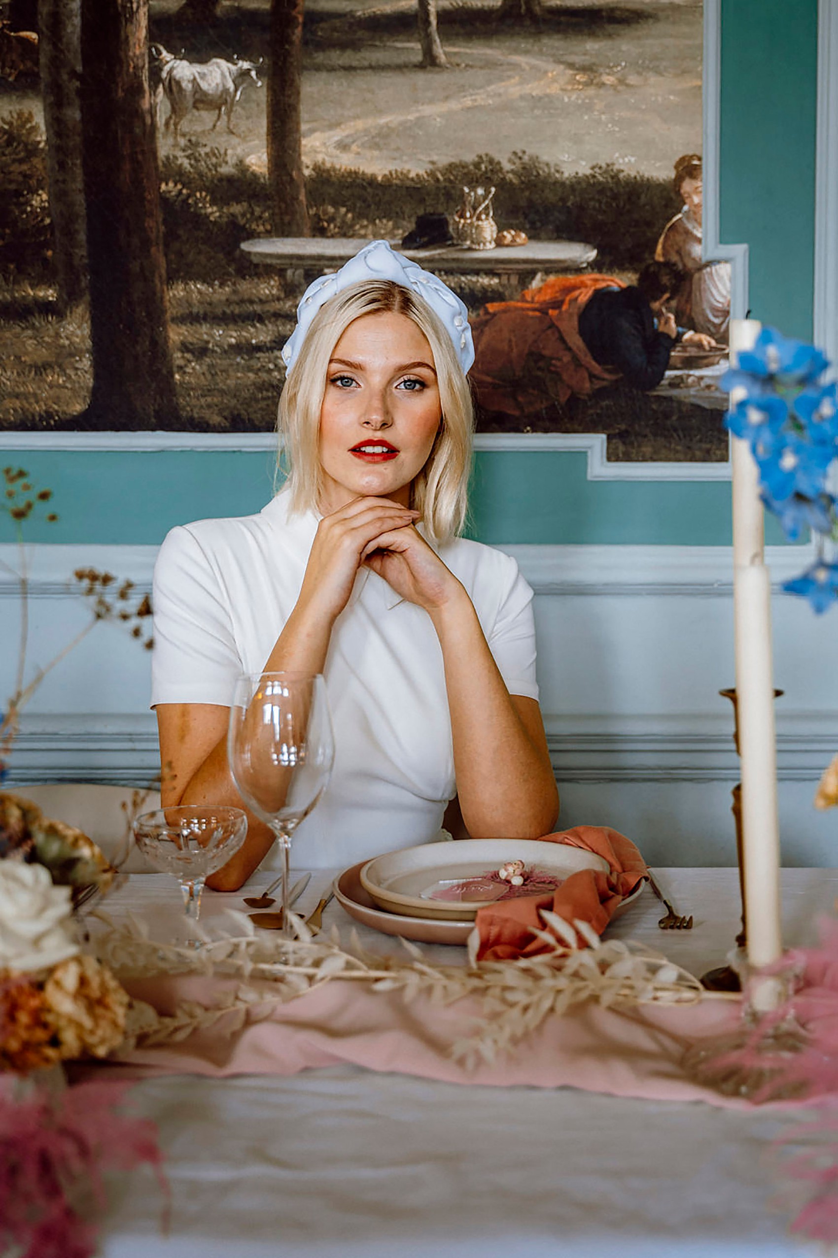 Cool modern bridal style 167