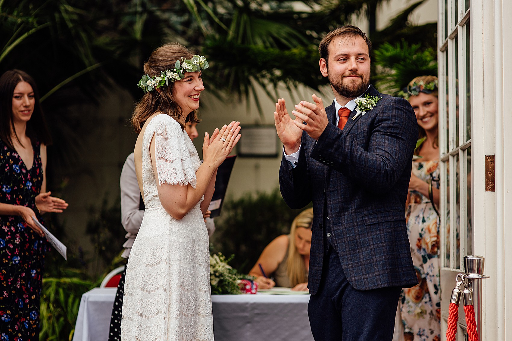 Kate Beaumont bride Glasshouse Warehouse wedding 4