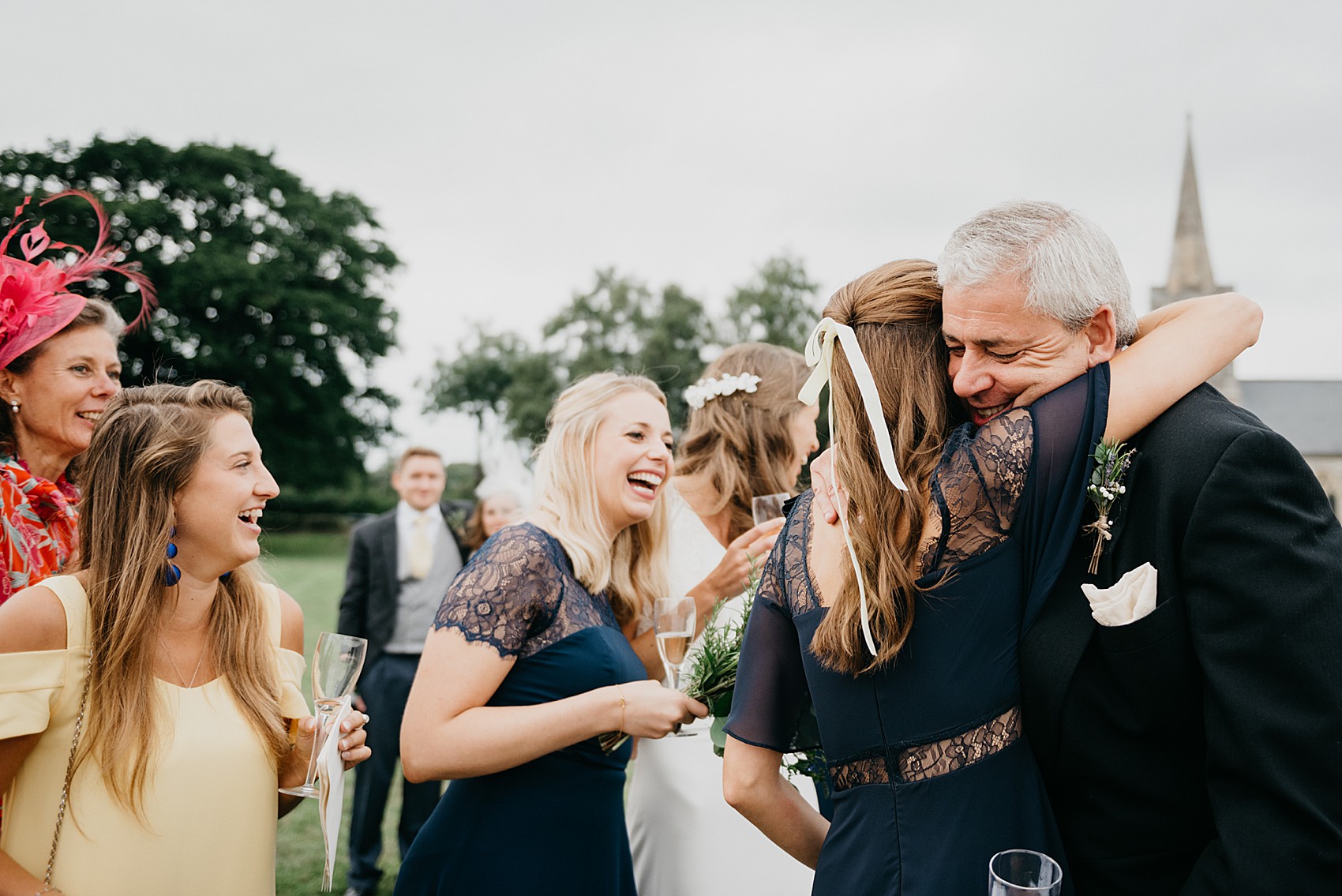 Laure de Sagazan bride wildflower marquee Wiltshire wedding 34