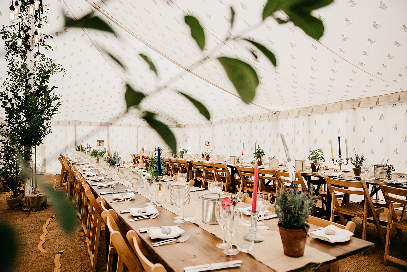 Laure de Sagazan bride wildflower marquee Wiltshire wedding 9