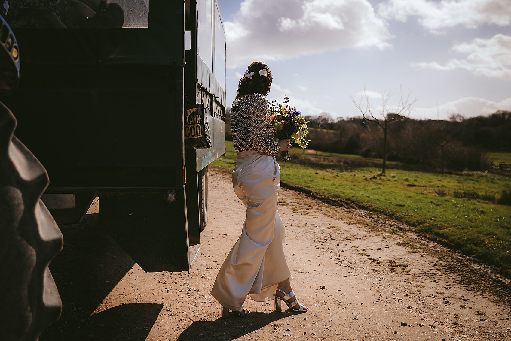 20 Bride in trousers River Cottage Wedding