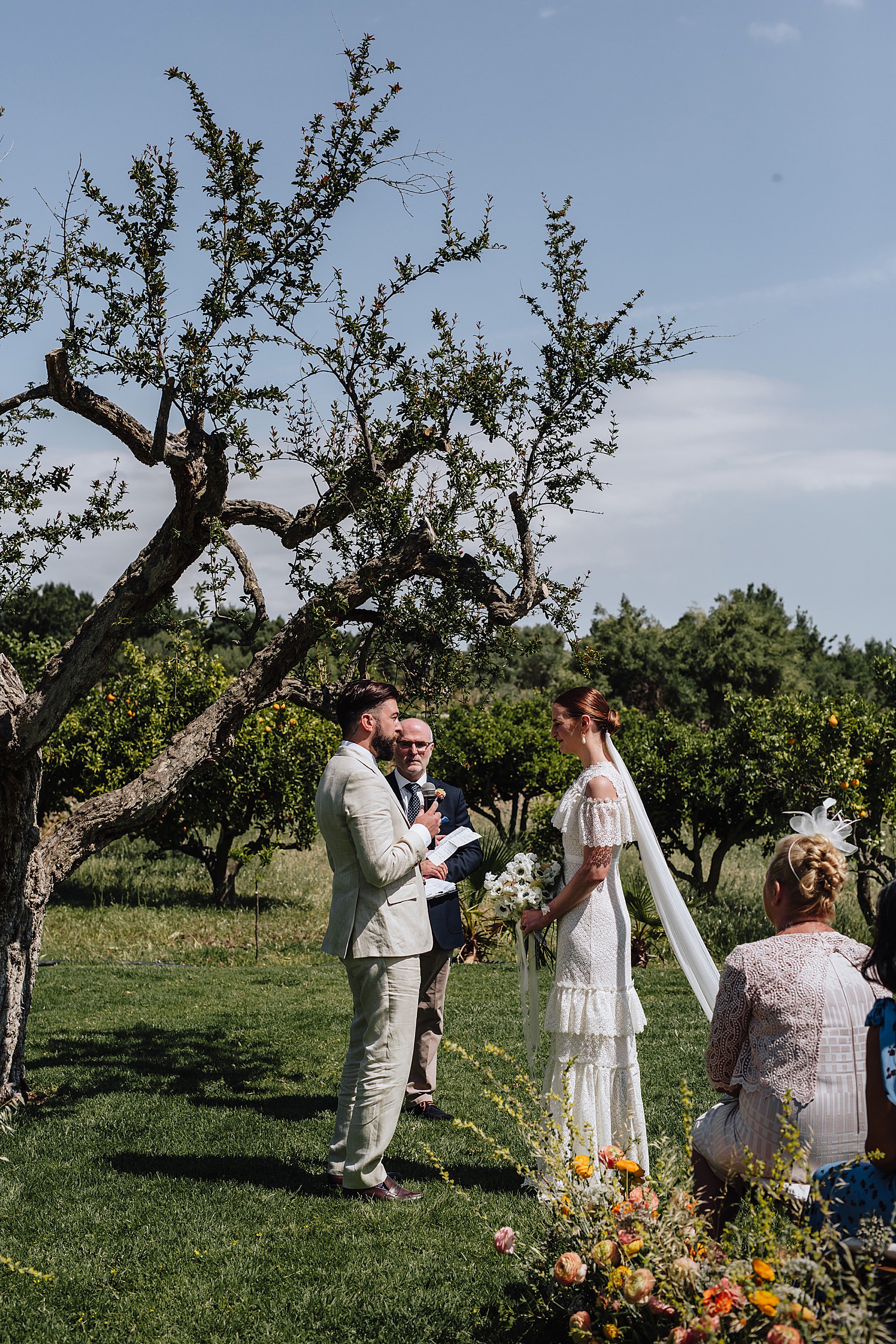 22 Erdem dress Mallorca wedding