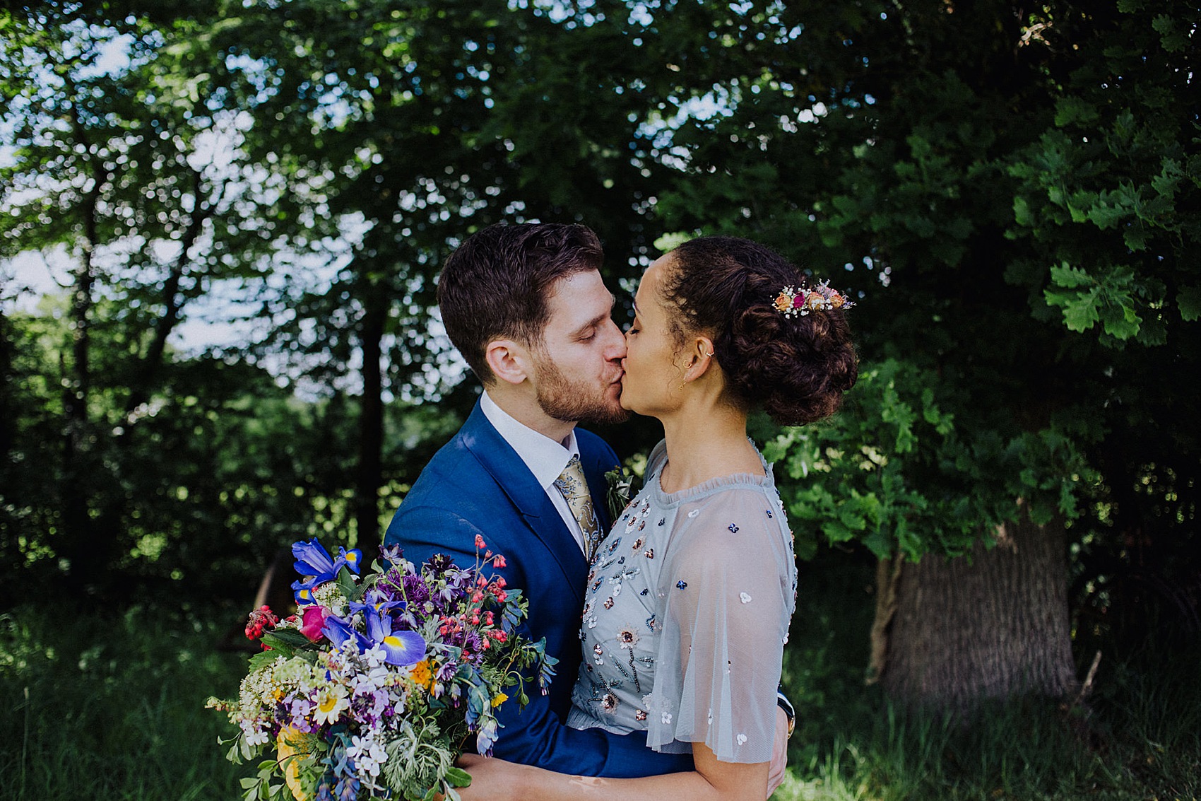 25 Phase Eight pale blue wedding dress