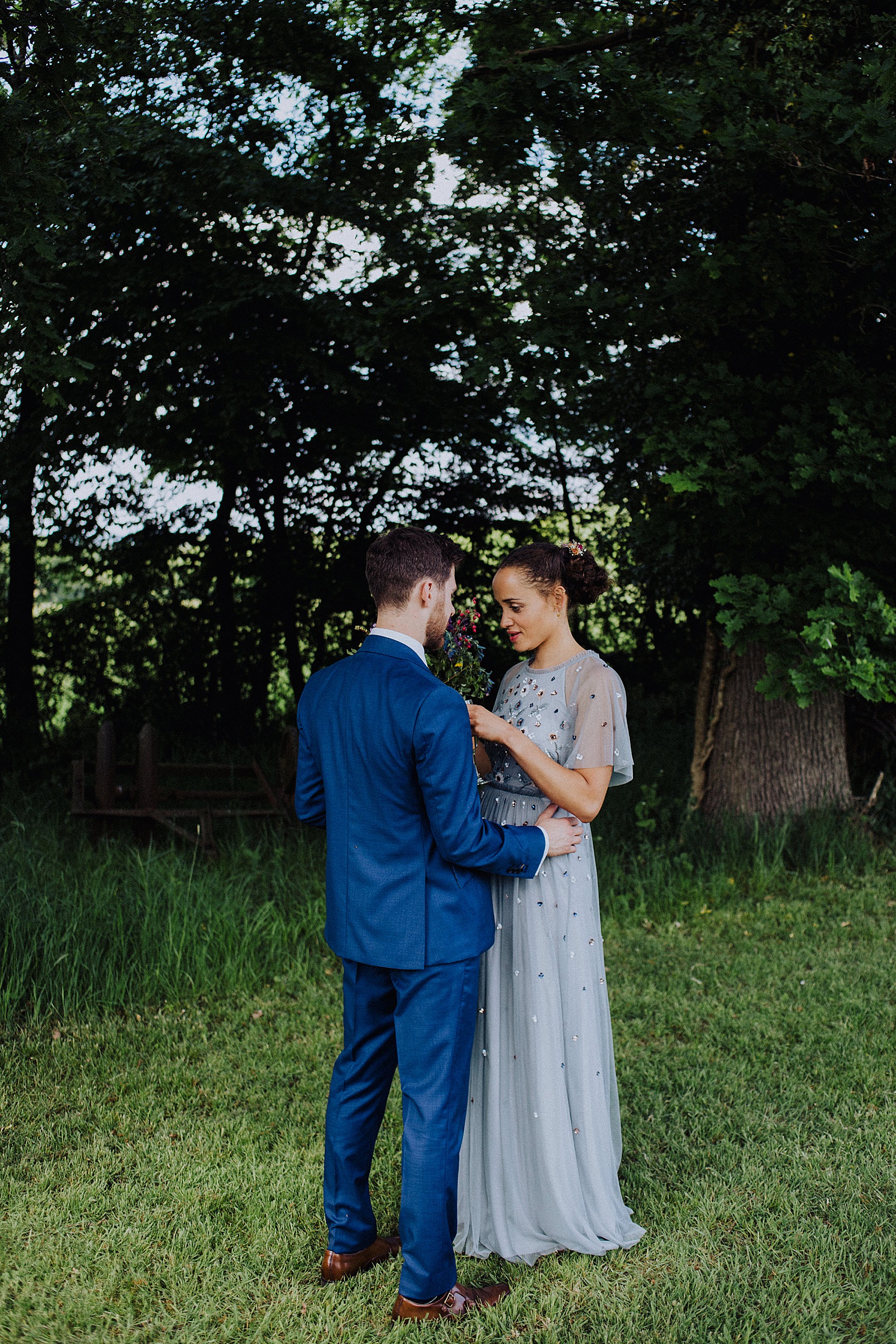 28 Phase Eight pale blue wedding dress