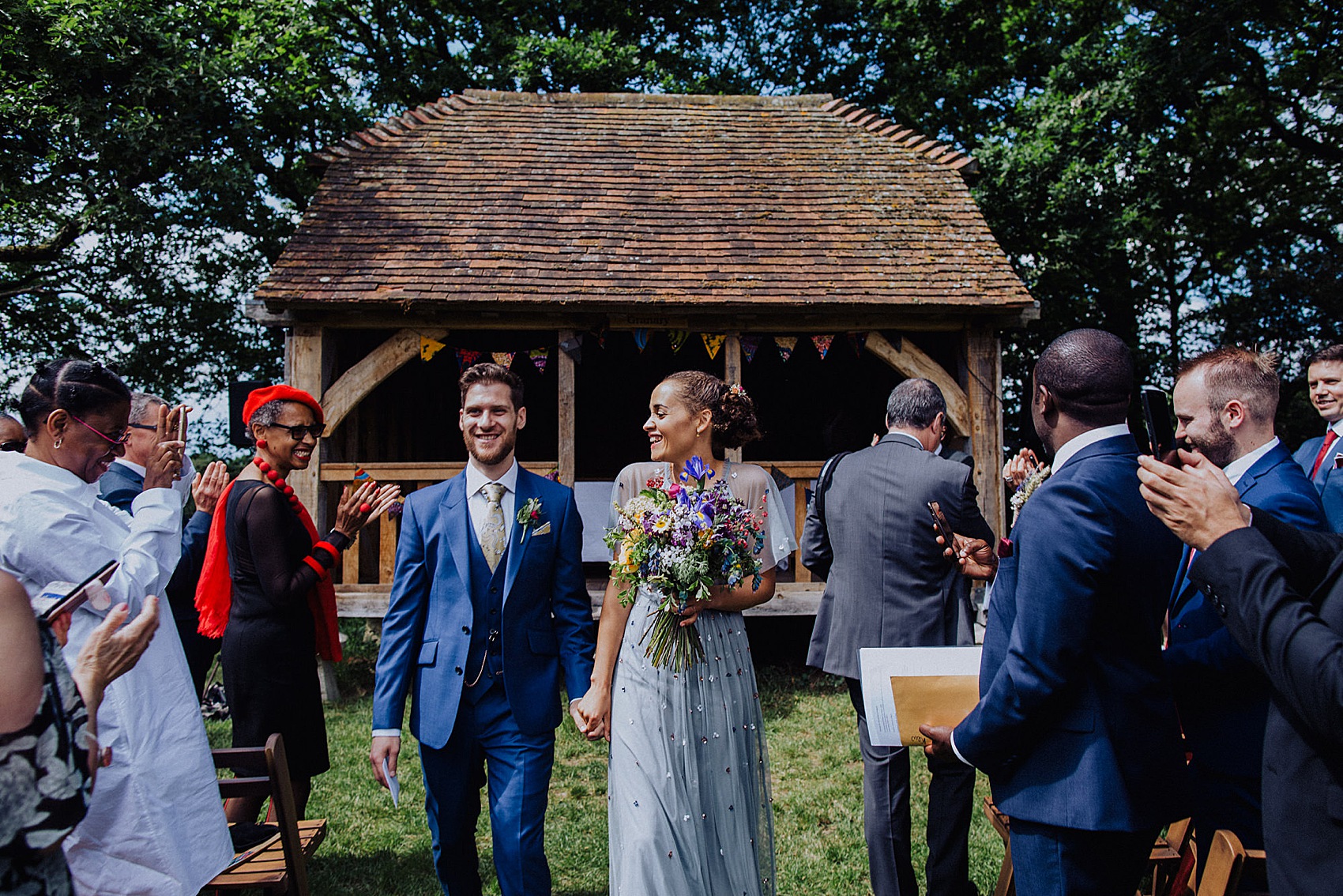 31 Phase Eight pale blue wedding dress